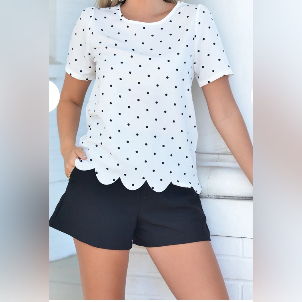 Talbots Polka Dot Blouse